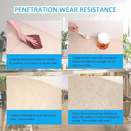 Sellador impermeable líquido transparente 500 g miniatura 4
