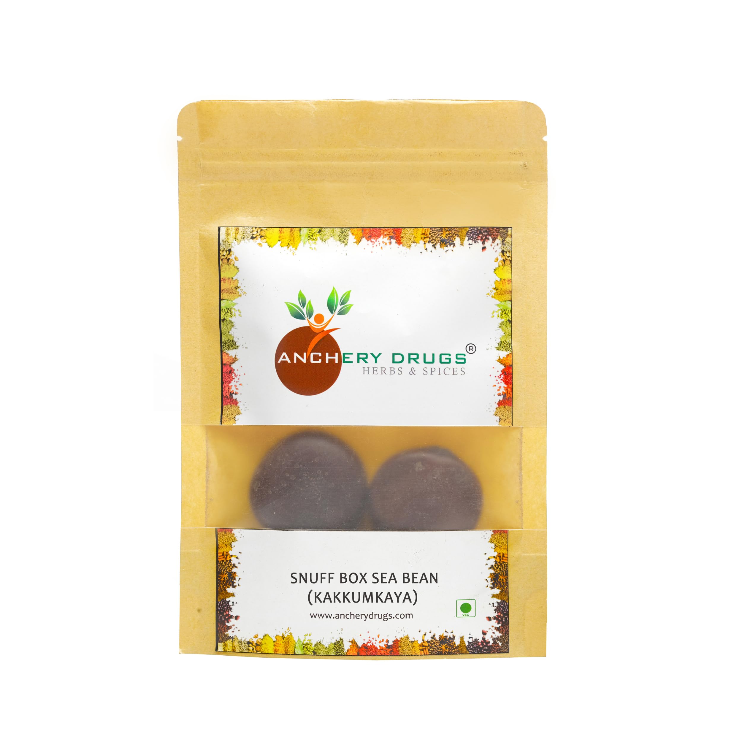 Anchery Drugs Kakkumkaya, Tamarind Seeds, Pahadi Imli Beej, Garbeej, Gella, Snuff Box Sea Bean, Match Box Bean, Cacoon Vine, Giant sea bean, Maroon Gila, Garbi, Entada rheedii Seed (100 gms) 1