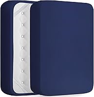 Vista 13 de DREAMCARE - Sábana bajera de tamaño individual XL, con bolsillo profundo, para colchones de hasta 15 pulgadas, resistente al encogimiento y a