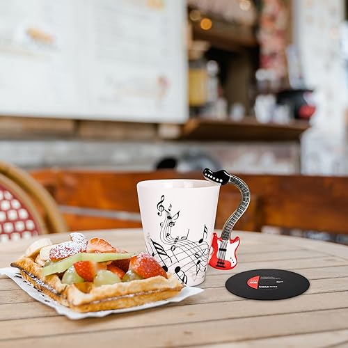 Miniatura 5 de Maustic Taza de Guitarra para Hombres y Mujeres - Regalos para Amantes de la Música para Músicos, Profesores - Regalo de Navidad y Cumpleaños - 13