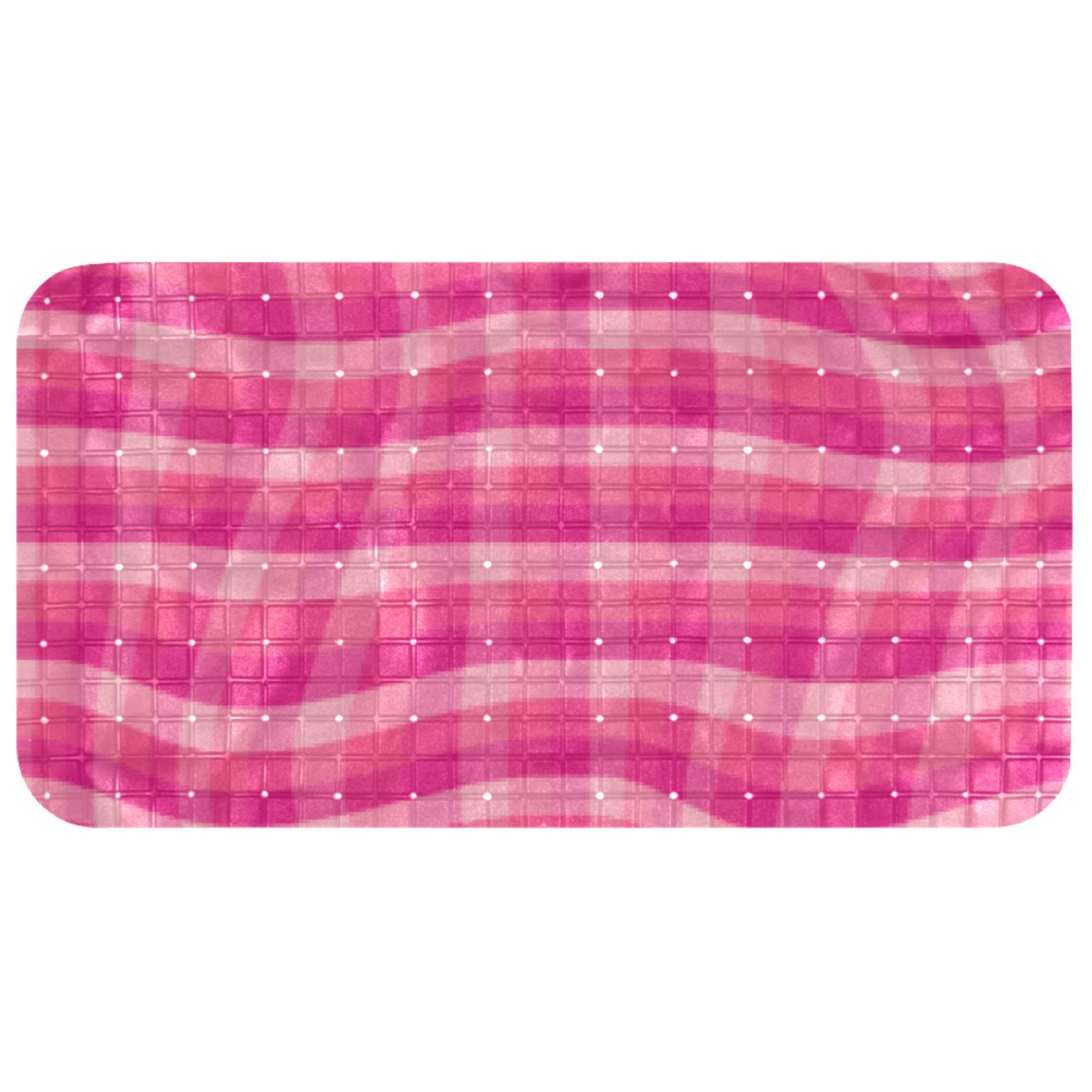 Tapis de baignoire antidérapant pour enfants Bennigiry 37,3 x 68,3 cm à ventouses de sécurité