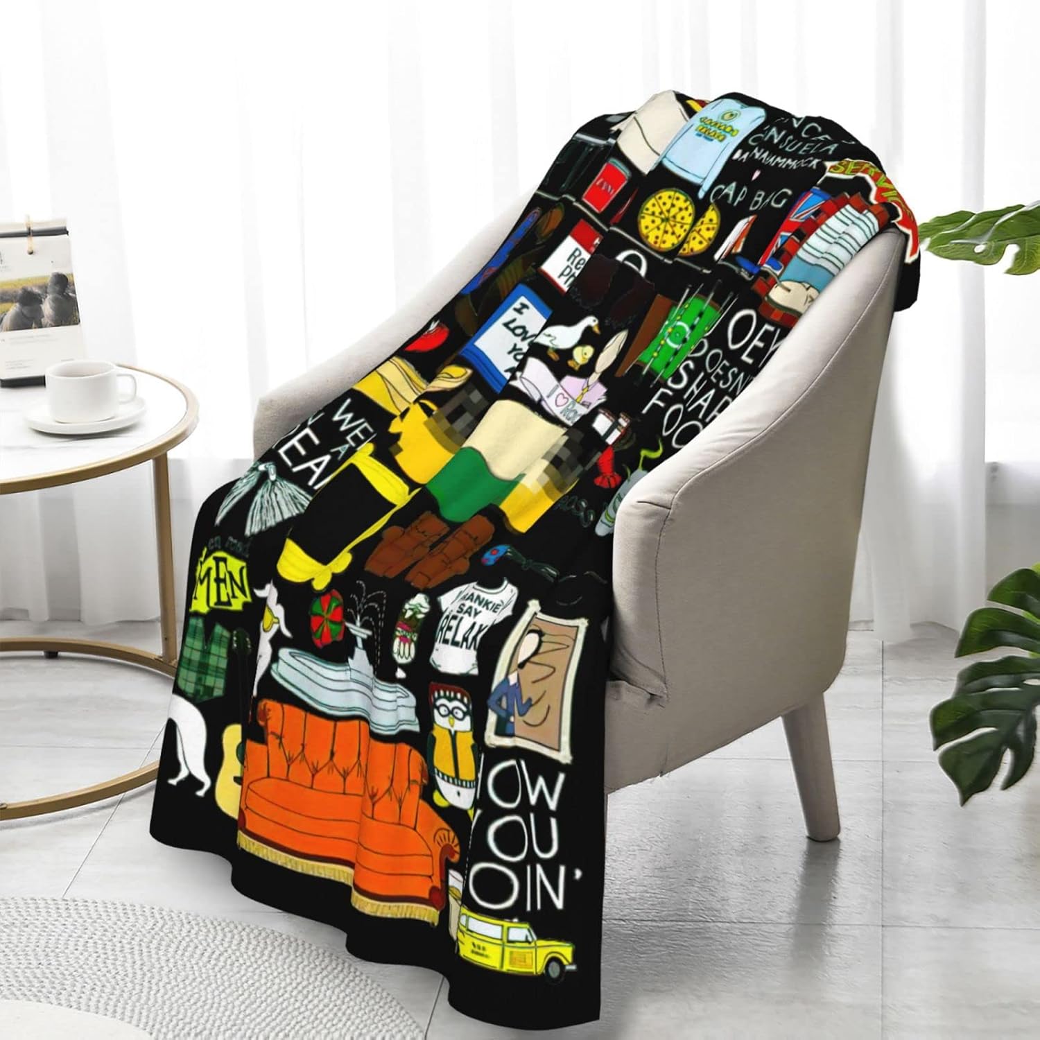 Friends Blanket Quilt Home Fuzzy Lightweight Blankets Gifts