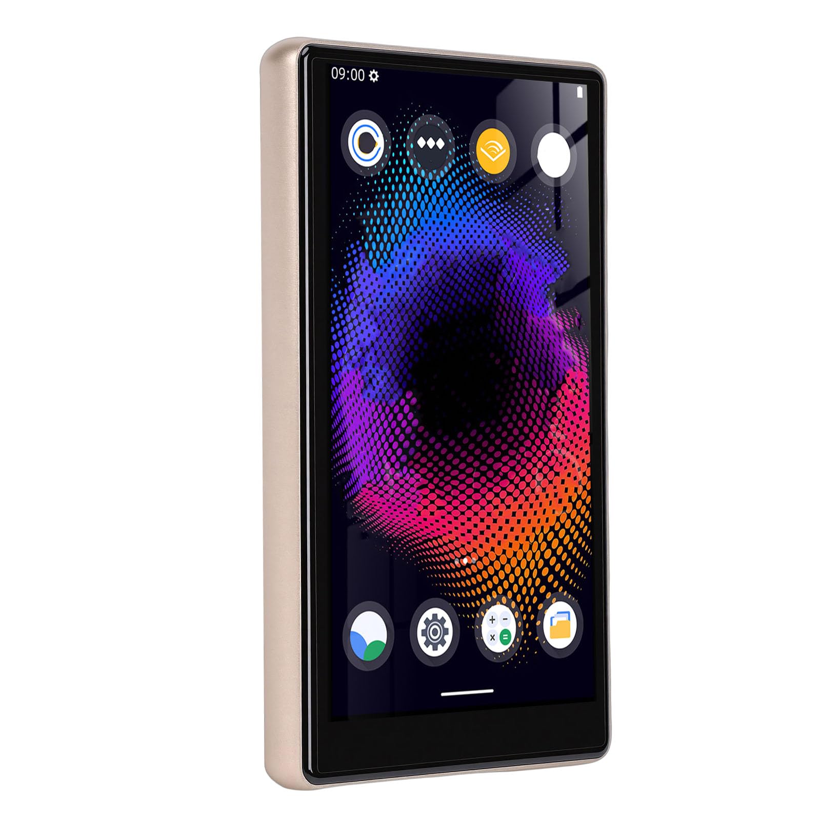 Pissente Reproductor MP4 HiFi con Reproducción en Línea y WiFi de Doble Banda para Niños, Soporte para y Audible, Reproductor MP3 de 192 GB con Altavoz Bluetooth 5.0 (Gold)