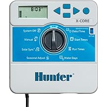 Hunter X-Core 6 XC600i Indoor Sprinkler Timer, 6 Zone Irrigation Controller, Easy Programming, Sprinkler System Timer for Yard and Garden, Manual and Seasonal Adjust, No WiFi Needed