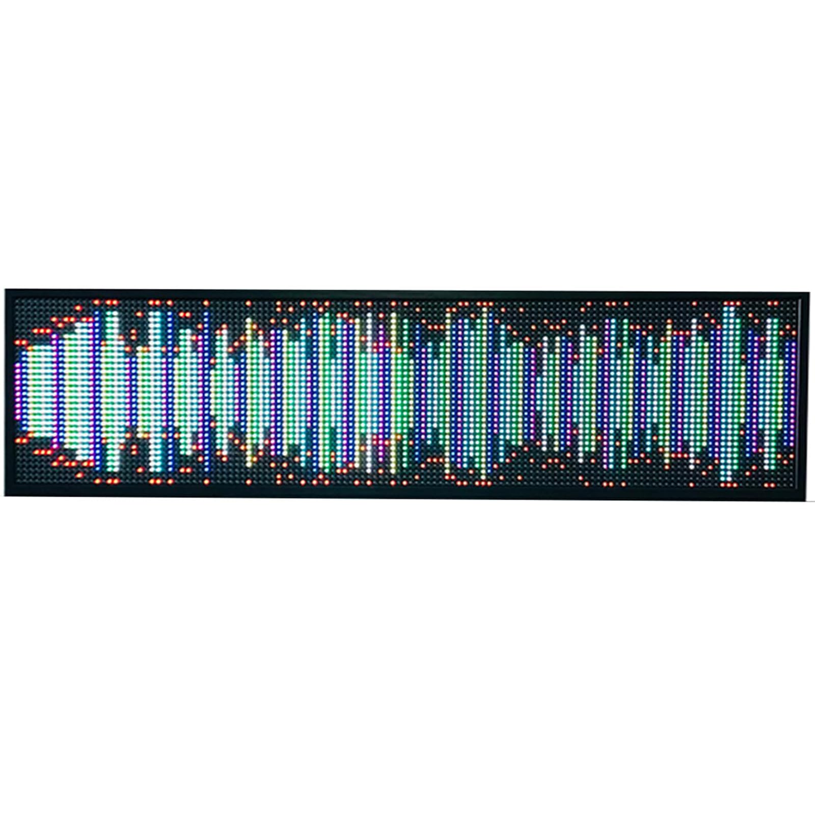 Analizator wyświetlania spektrum muzyki LED, dynamiczne światło rytmowe RGB Audio z 7 trybami muzyki, 49 efektami świetlnymi, zegarem cyfrowym, sterowaniem głosem i linią