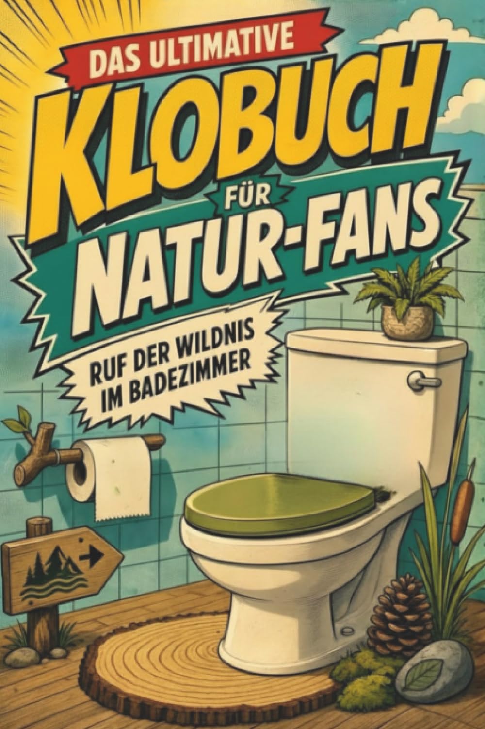 Das ultimative Klobuch für Natur-Fans: Ruf der Wildnis im Badezimmer. Lustiges Geschenk für Fans von Natur, Wandern und Wald