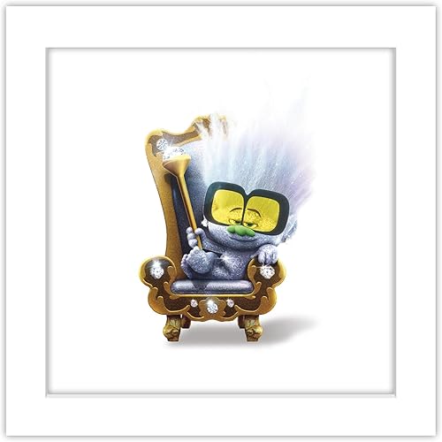 Trends International Gallery Pops Trolls Band Together - Póster de pared con pequeños diamantes, 12.00 x 12.00 pulgadas, versión de marco blanco