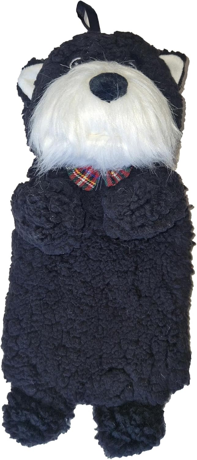 K Collection 3D Novelty Hot Water Bottle with Removable Cover Scottie