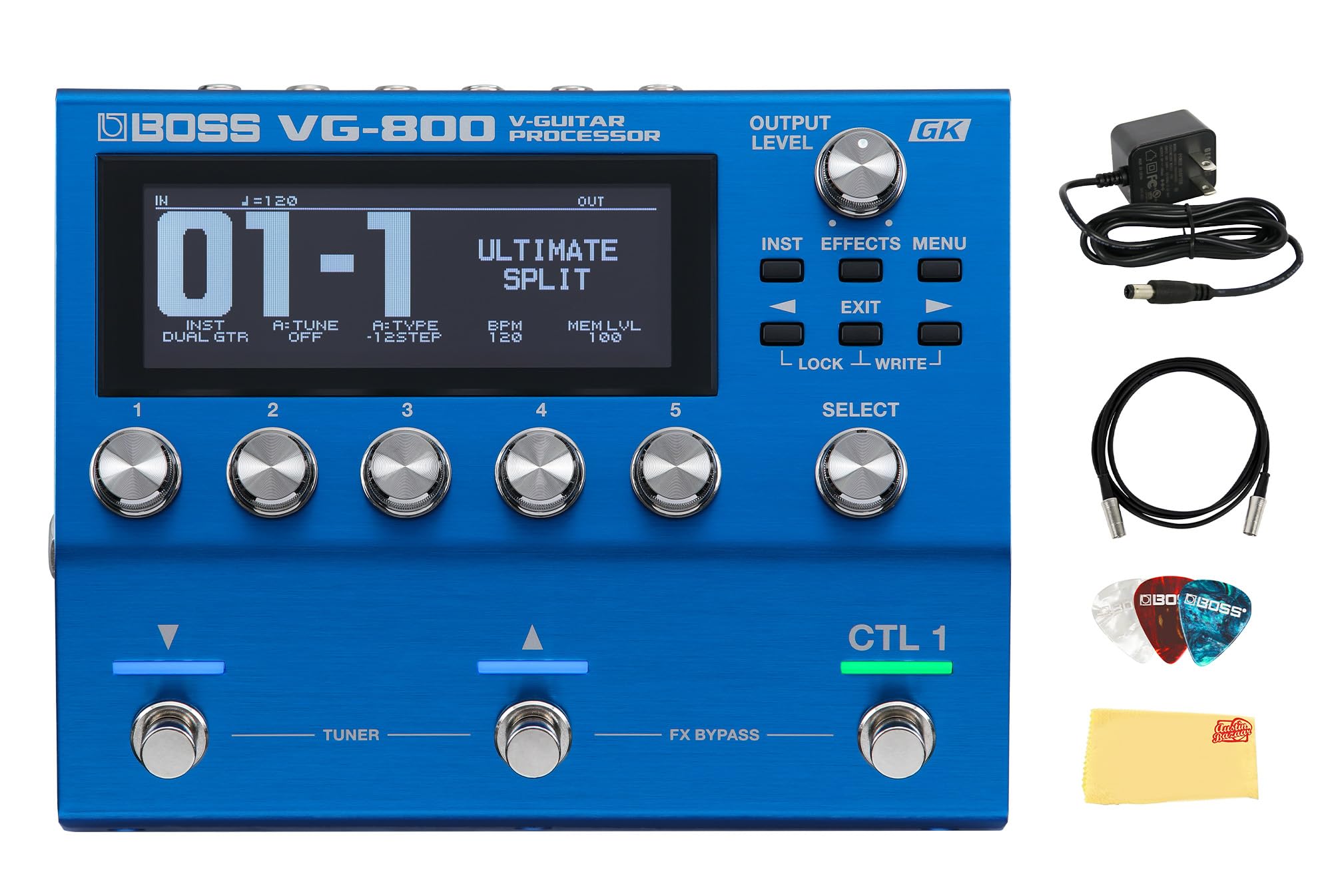 Amazon.com: Boss VG-800 V-Guitar Processor Bundle with