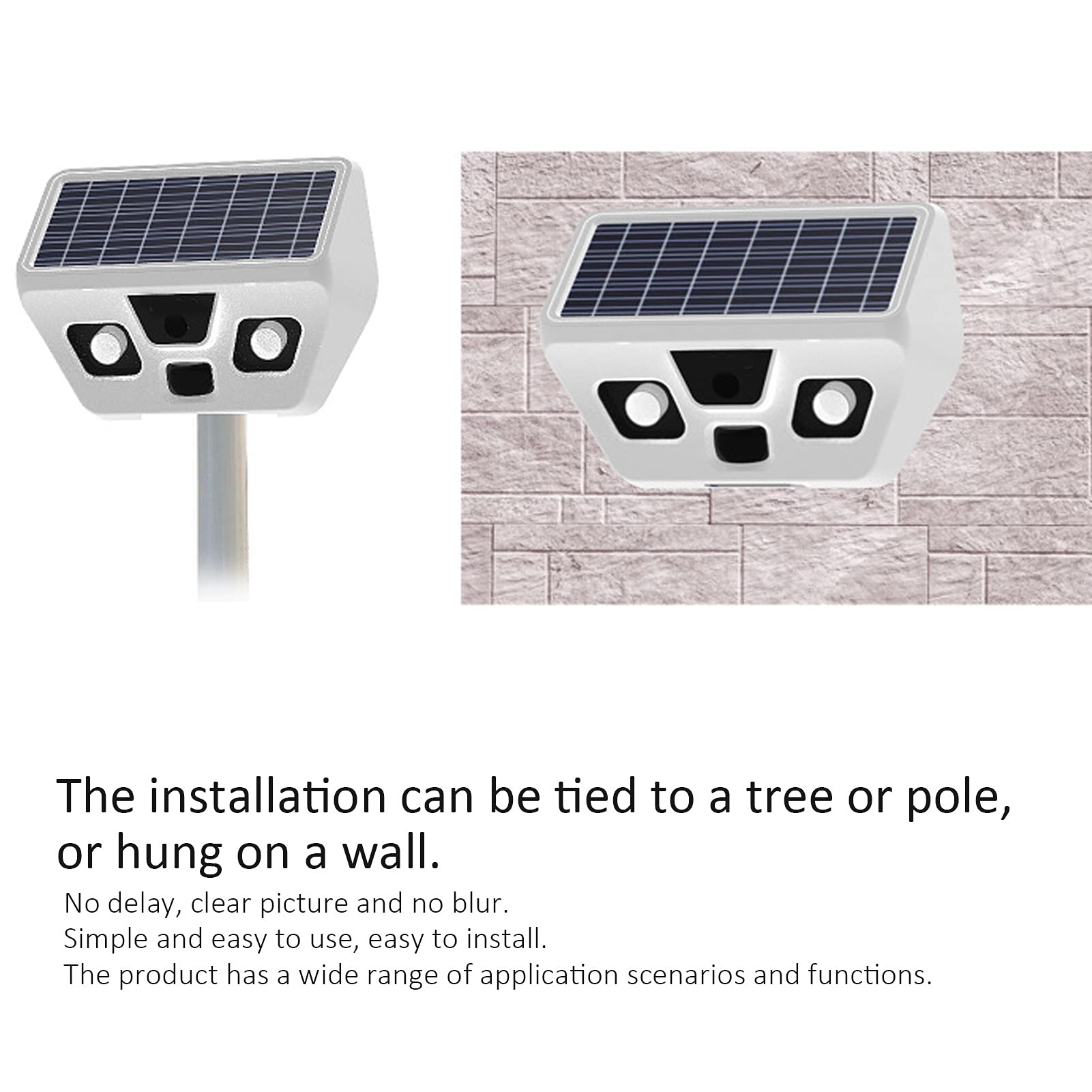 Torcia Solare Impermeabile con Sensore di Movimento per Monitoraggio, Luce da Giardino a LED