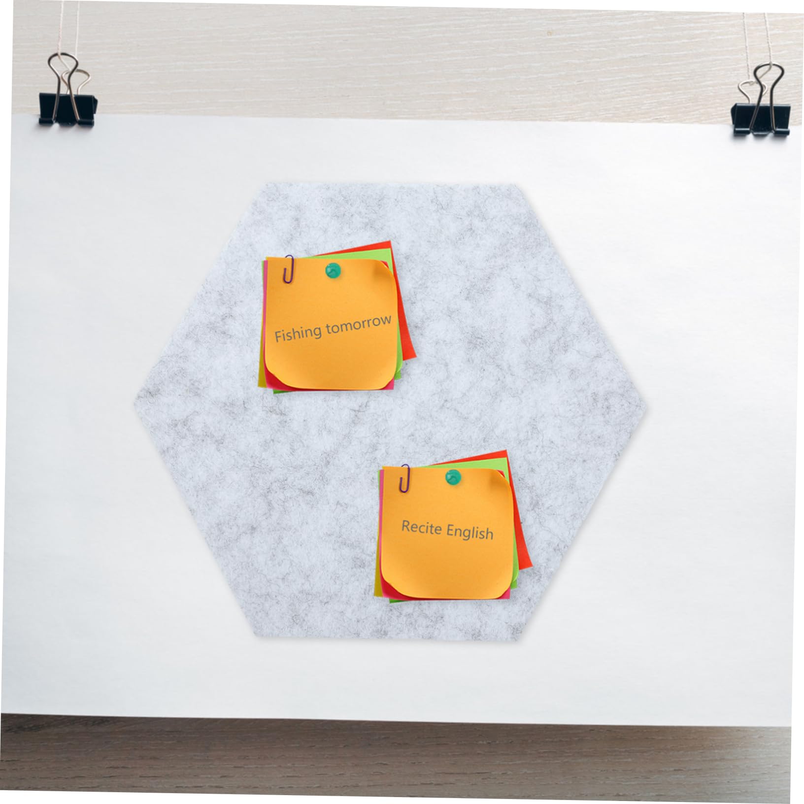 Tofficu 1set Pannelli Acustici Esagonali Feltro Tappetini Isolanti Colorati Per Decorazioni Murali e Lavagne Di Messaggi Per Aule Camere Da Letto e Ambienti Interni Misura Media Lato