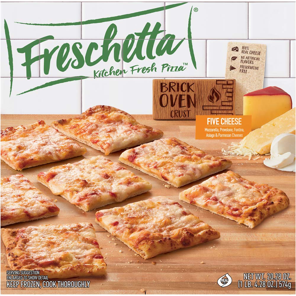 Freschetta, 5 Italian Cheese Brick Oven Pizza, 20.28 oz (Frozen)