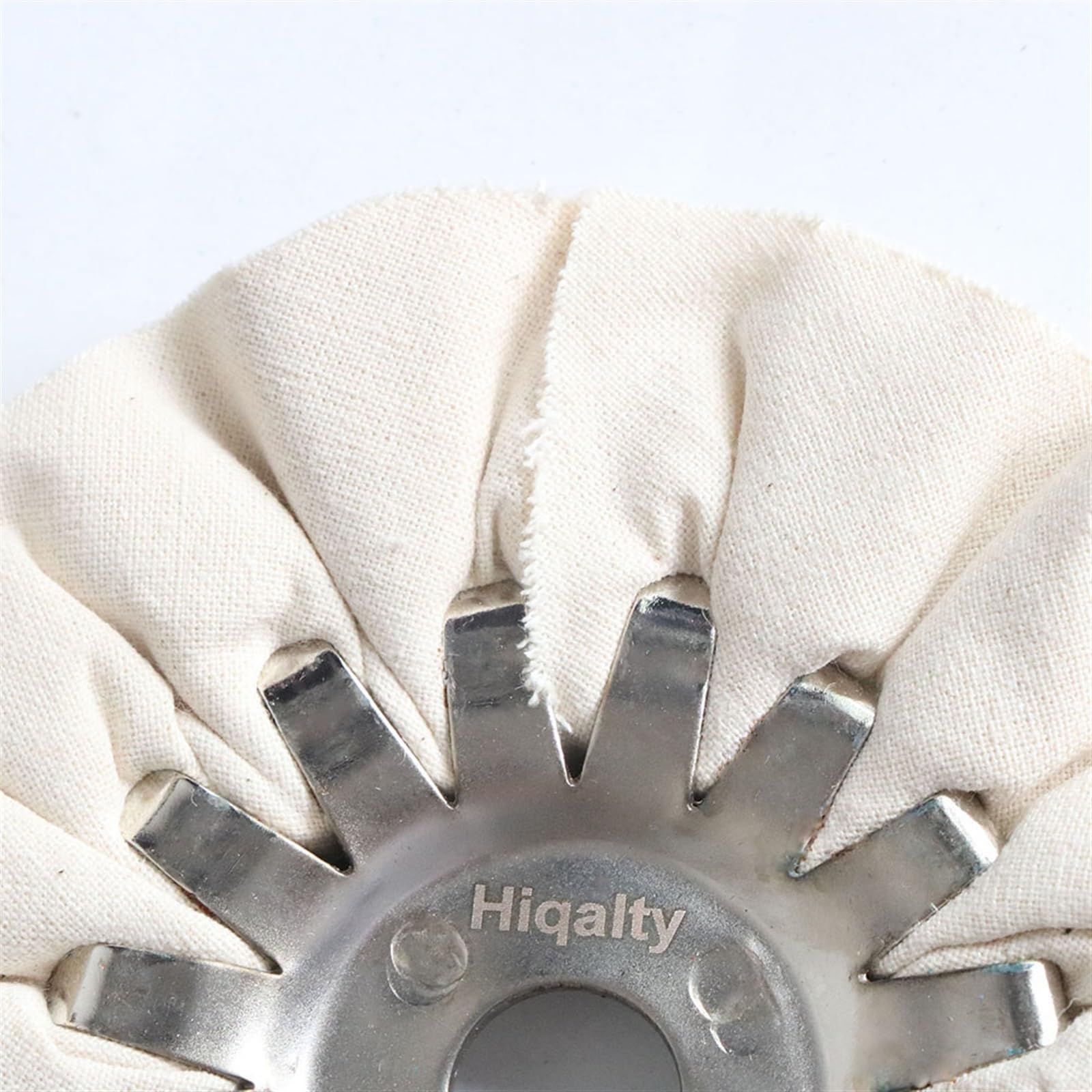 Rueda de Pulido, Discos de Láminas Rueda Abrasiva para Pulir Las Vías Respiratorias de 5 Pulgadas Algodón Blanco Ruedas Abrasivas para Pulido de Metales de 125 * 16 Mm/2Pcs/125X16Mm
