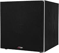 Polk Audio Subwoofer PSW10 25.4 cm alimentado por áudio doméstico – tecnologia de porta de alimentação, até 100 watts, graves grandes em design compacto, fácil configuração com home theater, Timbre