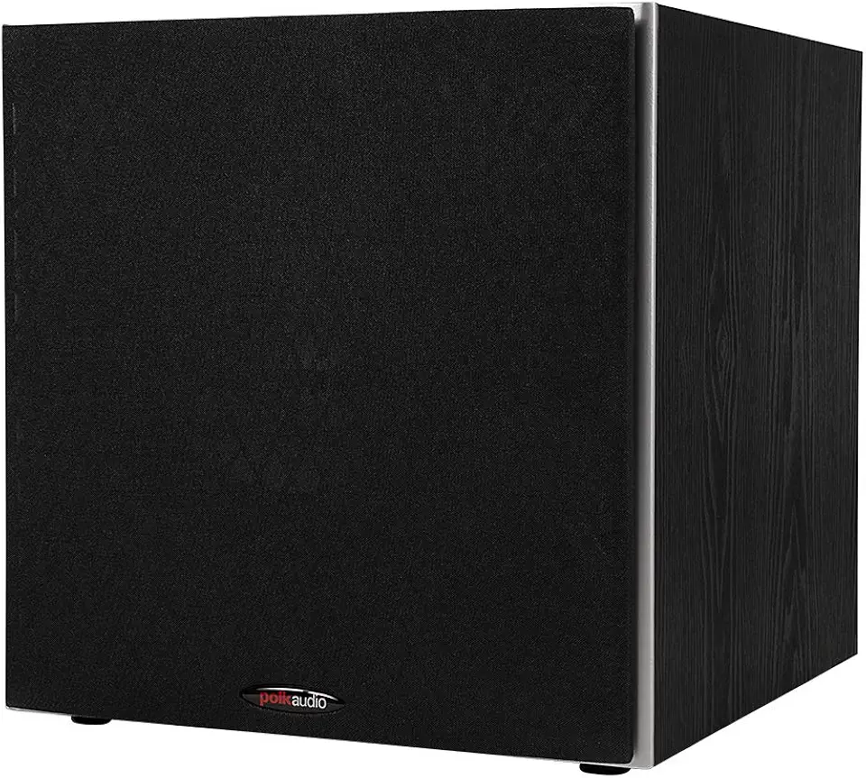 Polk Audio Subwoofer PSW10 25.4 cm alimentado por áudio doméstico – tecnologia de porta de alimentação, até 100 watts, graves grandes em design compacto, fácil configuração com home theater, Timbre