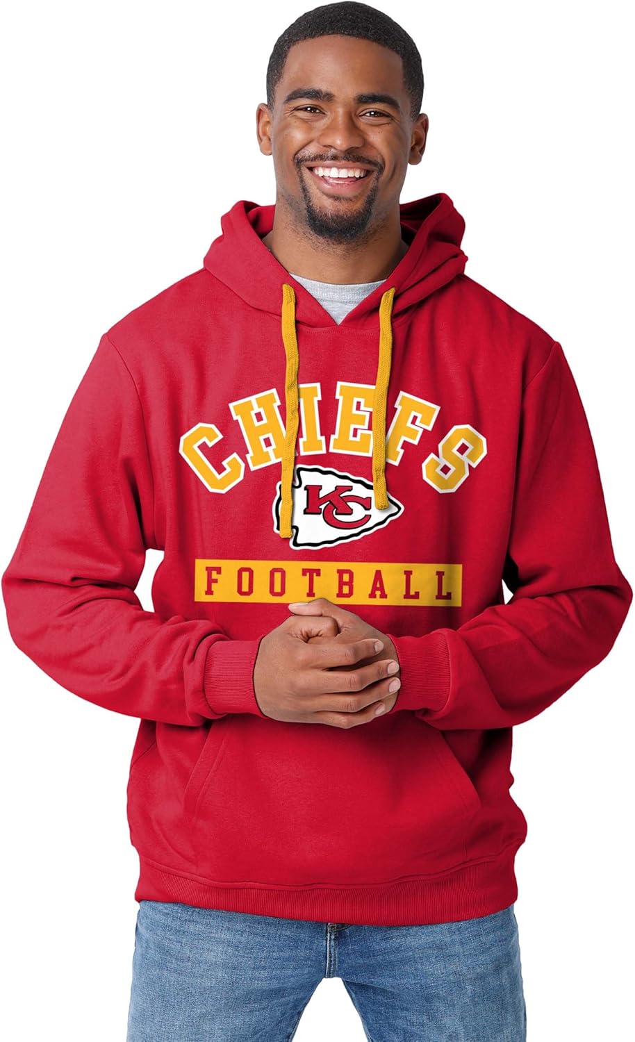 FOCO NFL mens Nfl Team Logo Solid Wordmark Hoodie