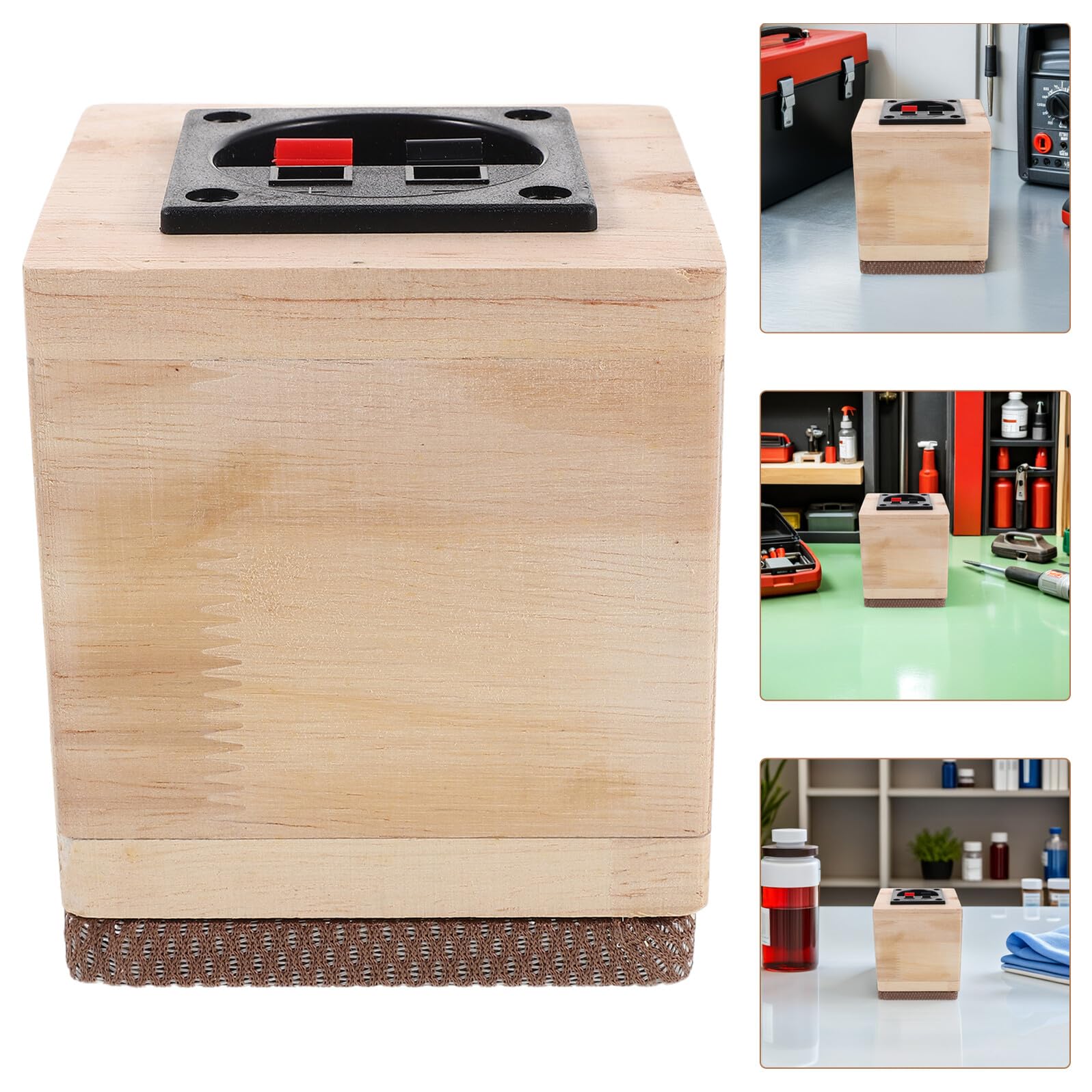 Garneck Cassa Altoparlante Per Auto E Camion Contenitore Vuoto in Legno Naturale Per Subwoofer Audio Veicolare Compatibile Per Installazioni Audio E Aggiornamenti