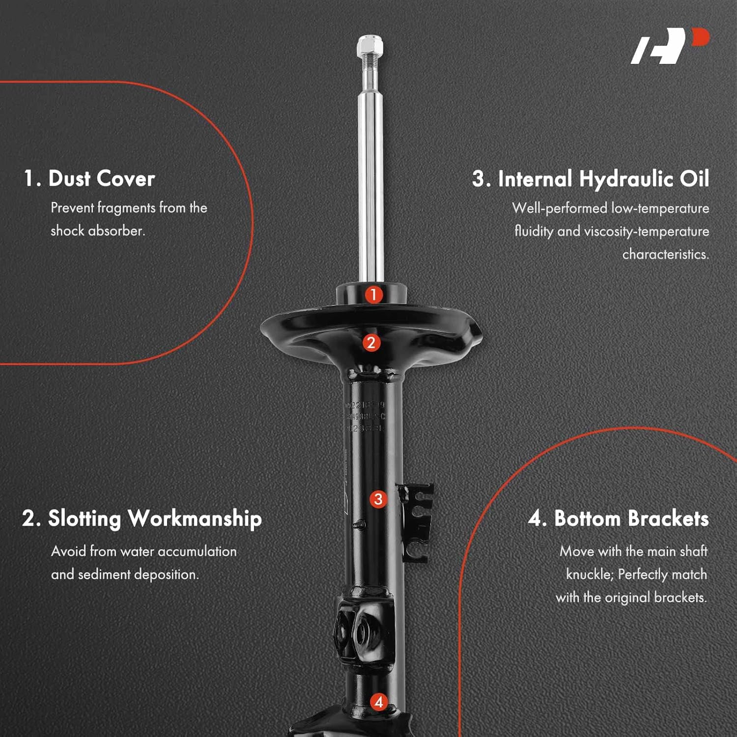 A-Premium Front Pair [2] Strut Assembly Compatible with BMW E36 Series 325i/325is 1992-1994, 325i/325is 1995, 328i/328is 1996-1999, Driver and Passenger Side