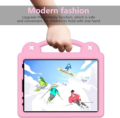 Miniatura 9 de Funda para Kindle Fire HD 10, funda ligera para niños, diseño de panda de dibujos animados, a prueba de golpes, espuma EVA, con función atril, para