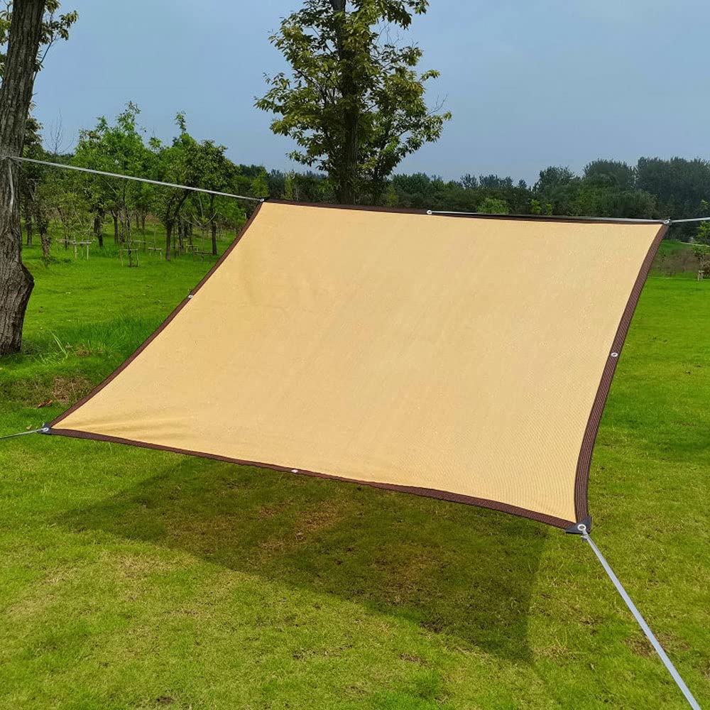 90% Schaduwdoek, Hondenkennel Schaduwnet, Stevig Duurzaam Zonwerend Dekzeil met zeilringen voor Patio Planten Serre Portiek 1x2m 2x2m 2x3m 3x4m 4x5m 6x8m (Color : Wit, Size : 3mx4m(9.8ftx13.1ft