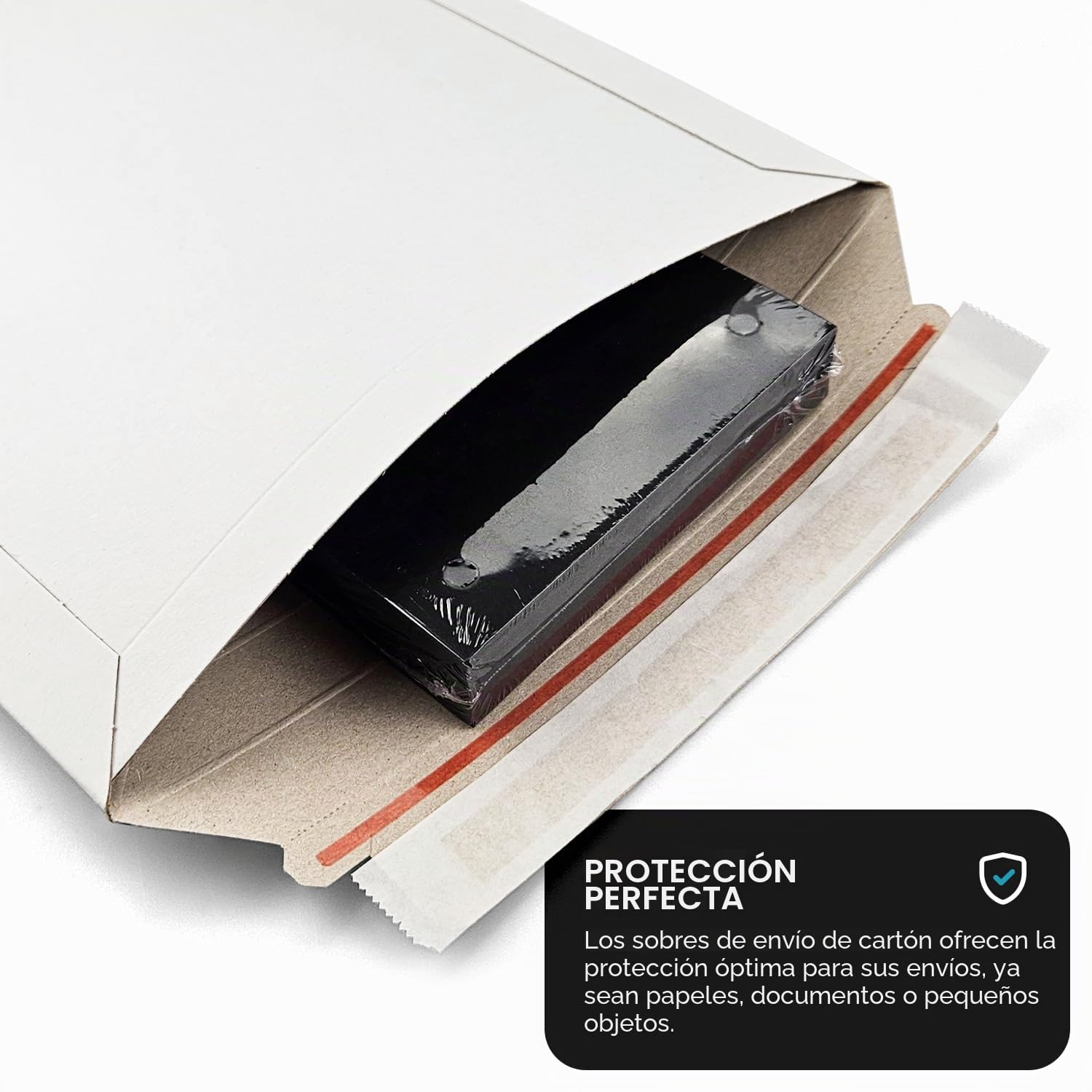 Netuno 100 sobres de cartón C4 229×324 mm blancos 450 g cierre autoadhesivo sin ventana para documentos A4 fotos y catálogos