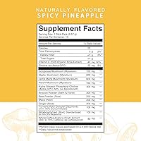 Vista 2 de Silver Star Nutrition Roots Focus - Suplemento nootrópico para el cerebro, piña picante, mezcla de melena de león, cordyceps y hongos funcionales
