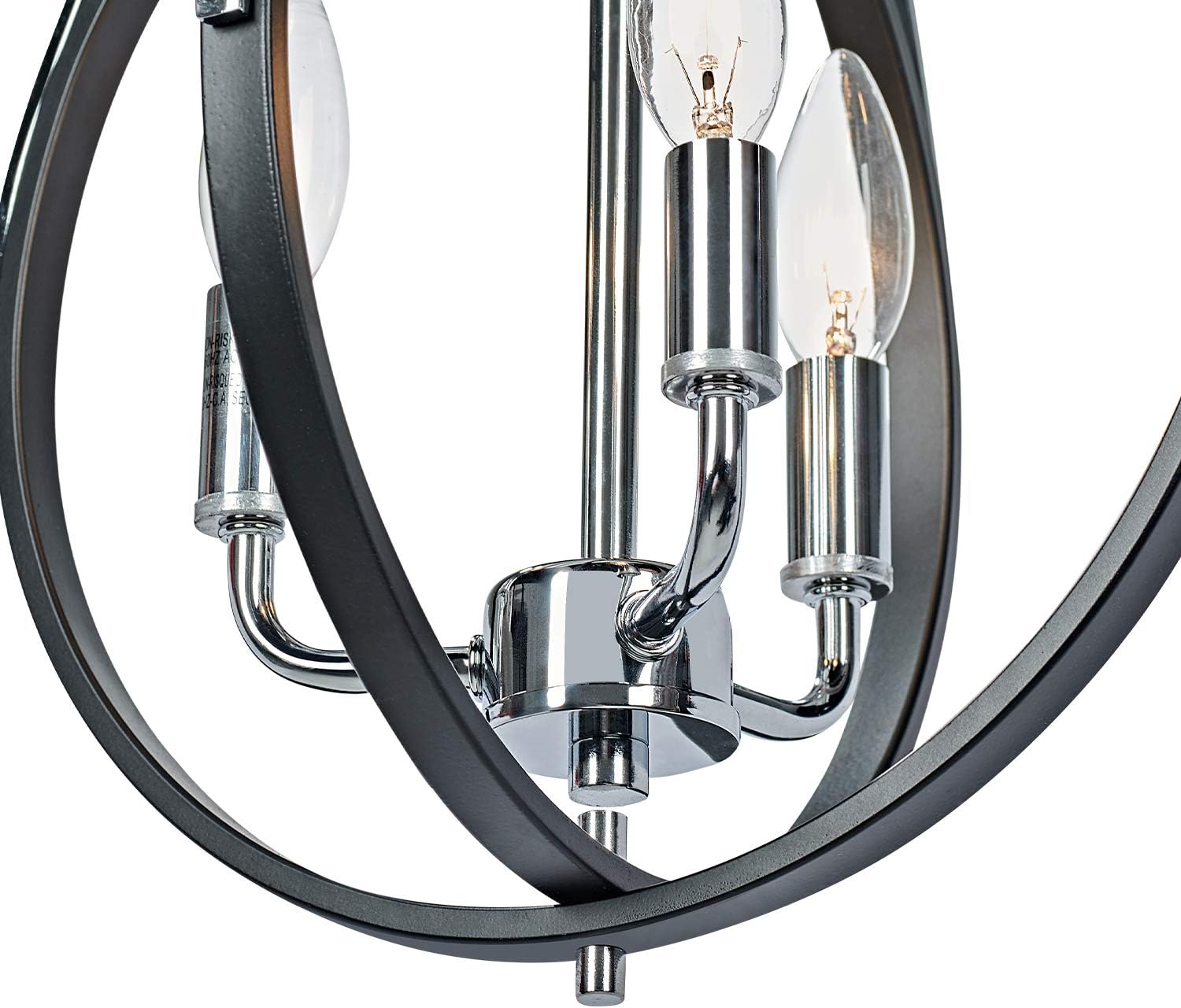 Super Brands MOTINI Modern Orb Chandelier Foyer Light Fixture Metal Sphere Rustic Pendant Light for Entryway Kitchen Dining Room Hanging Lighting Fixtures, Black and Silver Chrome Finish, 21x13.5x13.5 Authentic Crazy Deals MOTINI Modern Orb Chandelier Foyer Light Fixture Metal Sphere Rustic Pendant Light for Entryway Kitchen Dining Room Hanging Lighting Fixtures, Black and Silver Chrome Finish, 21x13.5x13.5