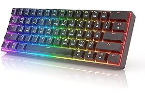 HK GAMING GK61 Mechanical Keyboard with Sturdy Aluminum Case