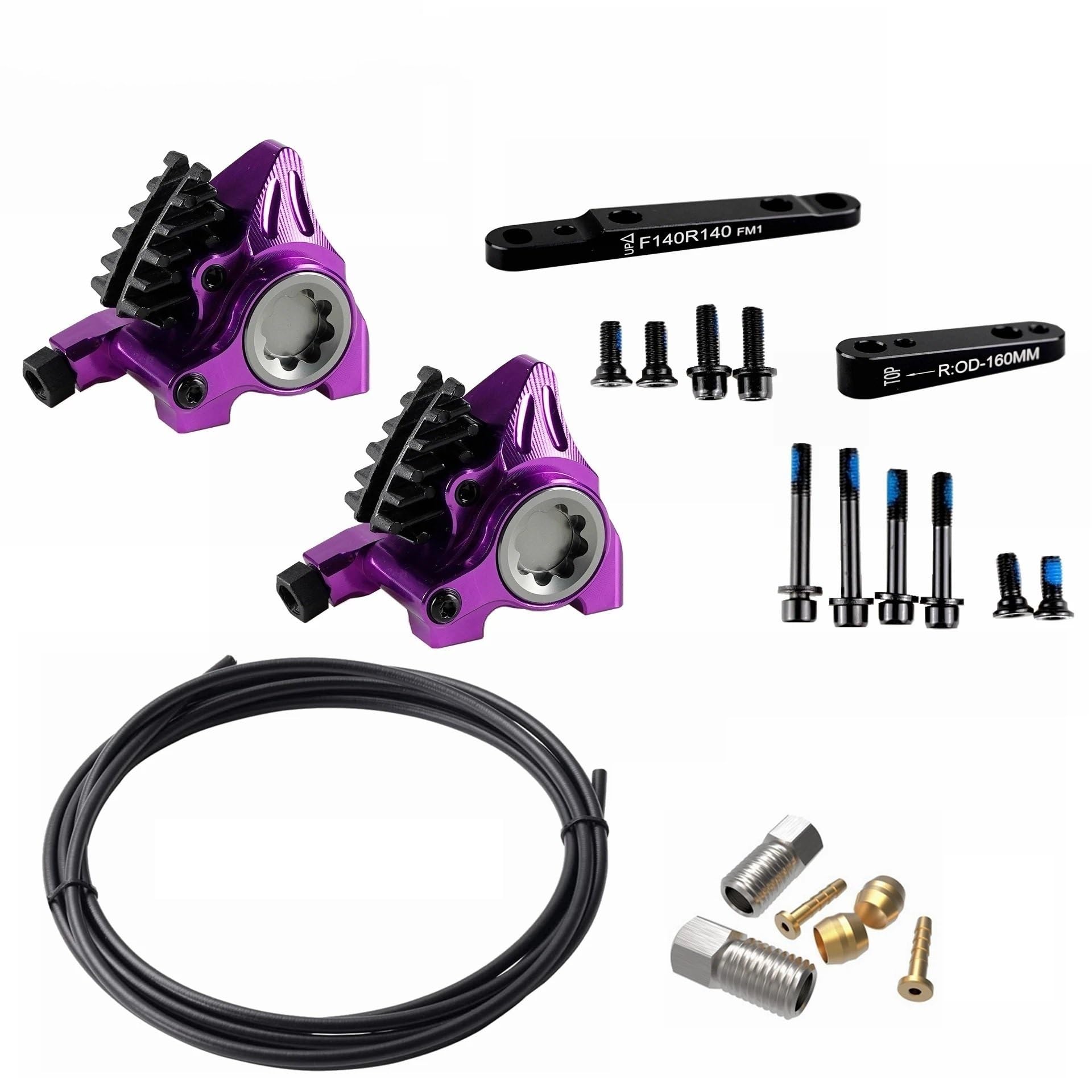 Rowery Szosowe hamulce hydrauliczne Płaskie podkładki zaciskowe BMX Wyścigi rowerowe Pełne CNC Lekkie