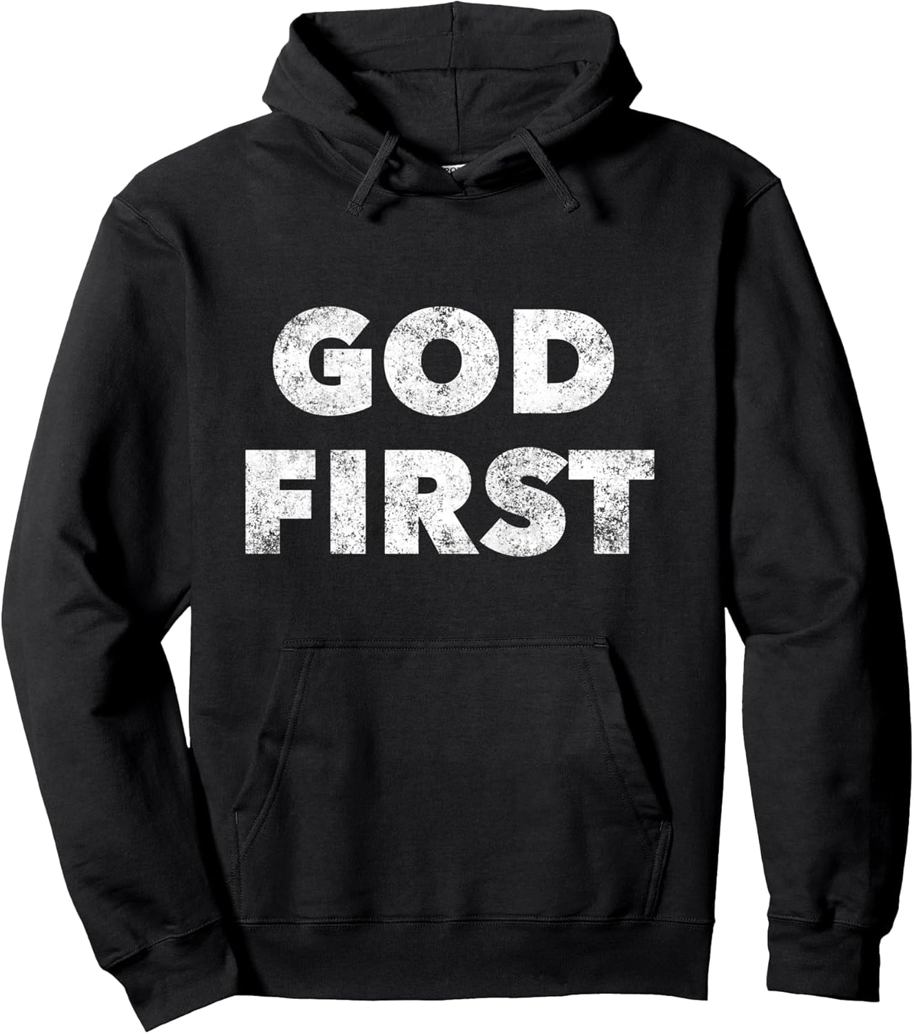 God First - Christian Faith Saying Pullover Hoodie