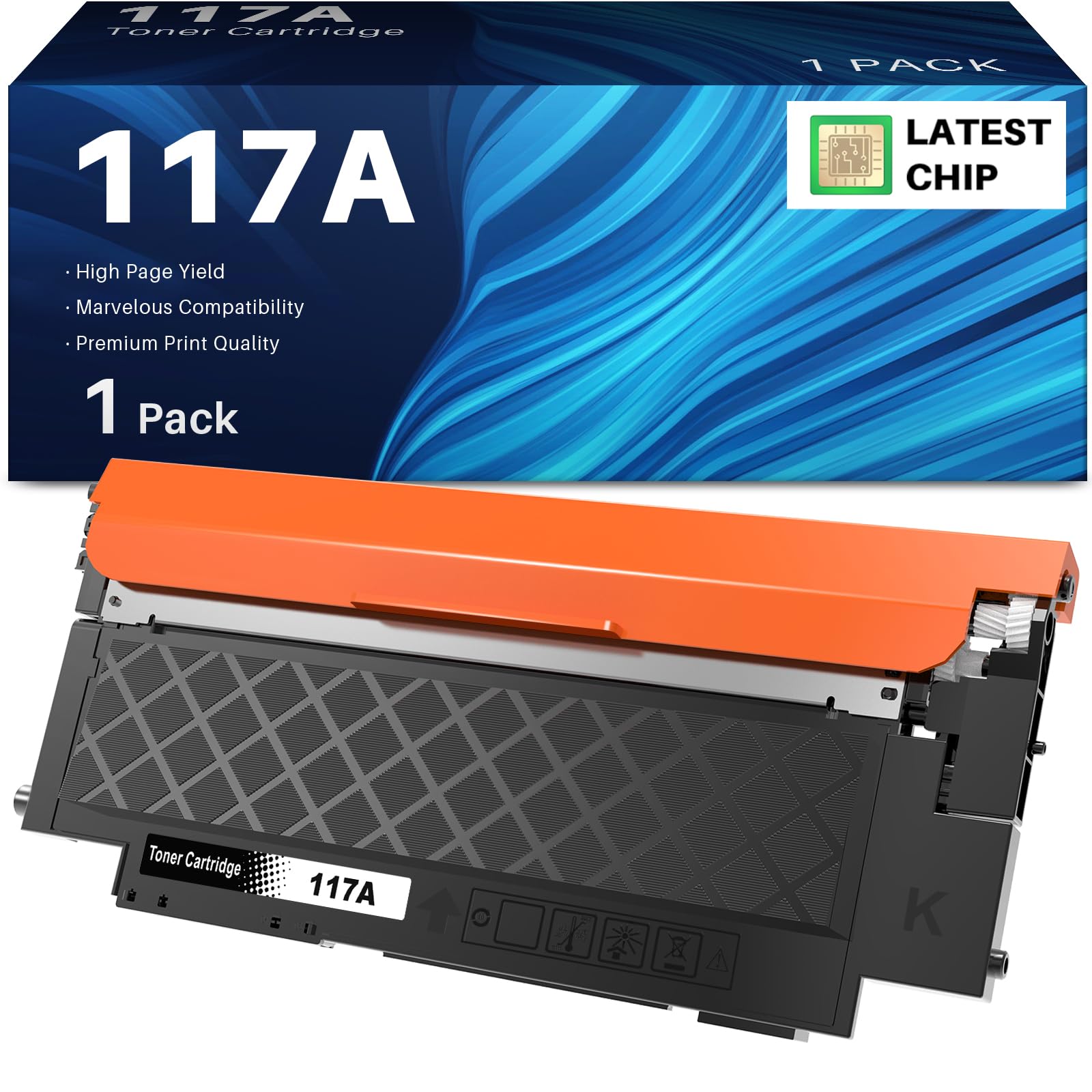 INK4U 117A Tonerkartusche als Ersatz für HP 117A Color Laser MFP 179fwg 178nwg 150nw 179fnw 178nw 150a W2070A W2071A W2072A W2073A Toner Drucker