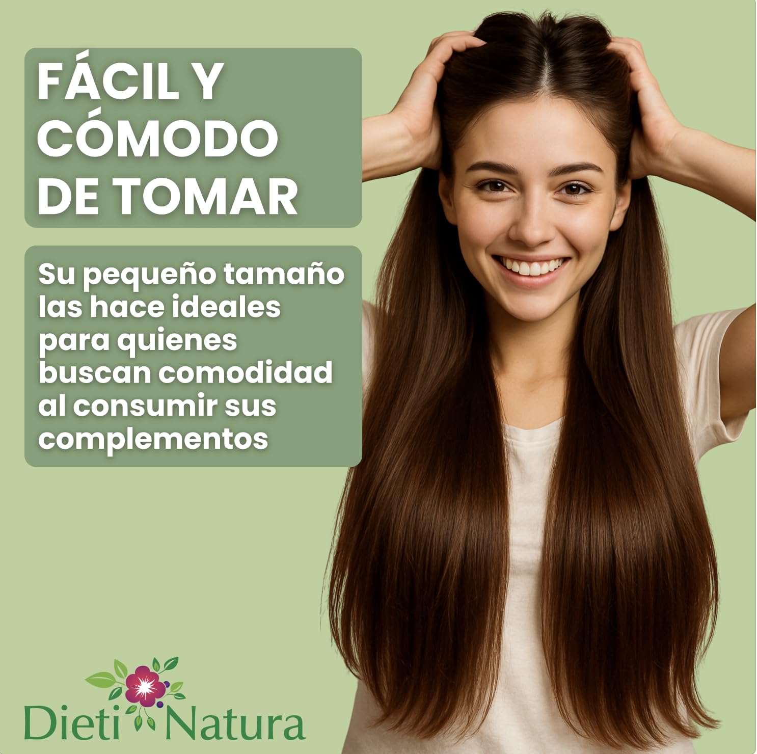 Dieti Natura Keratina Pack 3 de 60 Cápsulas Cabello y Uñas Fuertes - Keratina Cynatine HNS® para Fortalecer Cabello - Vitaminas Cabello Mujer y Hombre con Biotina B8, Zinc y Vitamina B6
