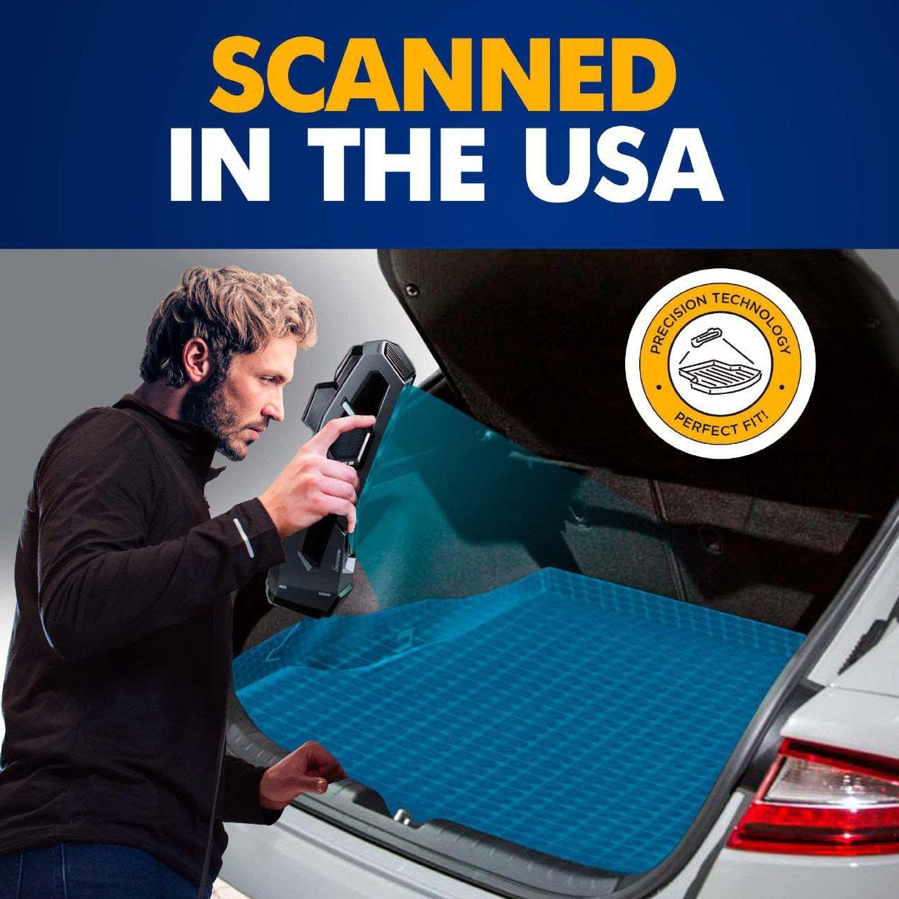 Premium Cargo Liner for Kia Stinger 2018-2023 - 100% Protection - Custom Fit Car Trunk Mat - Easy-to-Wash & All-Season Black Cargo Mat - 3D Shaped Laser Measured Trunk Liners for Kia Stinger (CK) - Image 3