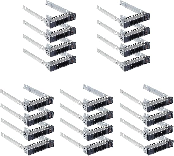 20-Pack 2.5 Hard Drive Tray Caddy DXD9H 0DXD9H Hard Drive Bracket Compatible for Dell PowerEdge 16th Generation T560 R660 R6615 R6625 R7615 R7625 R760 R760xs R860 R960 HS5610 HS5620