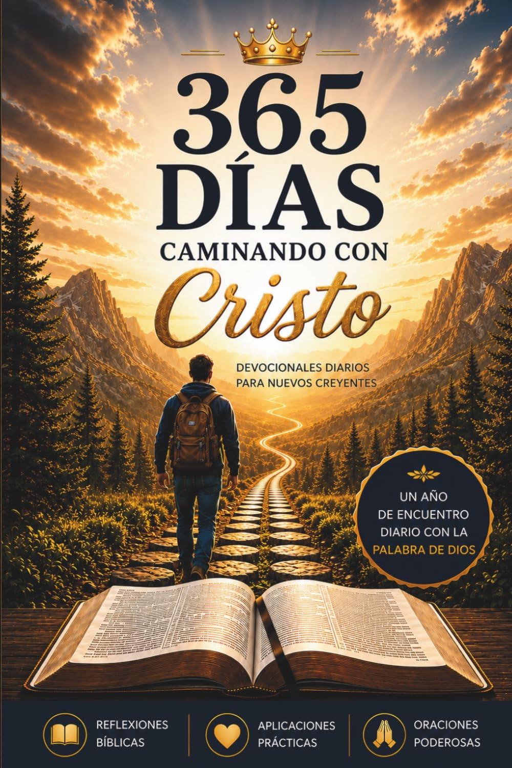 365 Días caminando con Cristo: Devocionales Diarios Para Nuevos Creyentes