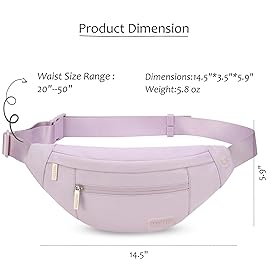 MAXTOP Large Crossbody Fanny Pack with 4-Zipper Pockets,Gifts for Enjoy Sports Festival Workout Traveling Running Casual Hands-Free Wallets Waist Pack Phone Bag Fits All Phones