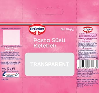 Dr. Oetker Dekor Pasta Süsü Kelebek 10 Gr