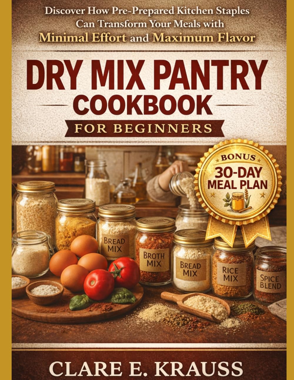 DRY MIX PANTRY COOKBOOK FOR BEGINNERS: Discover How Pre-Prepared Kitchen Staples Can Transform Your Meals with Minimal Effort and Maximum Flavor