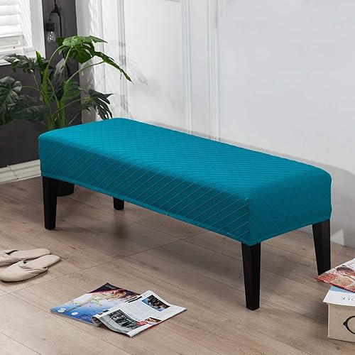 Vista 58 de Fundas de banco Fundas de banco lavables rectangulares para comedor con elástico inferior Funda protectora elástica de muebles para sala