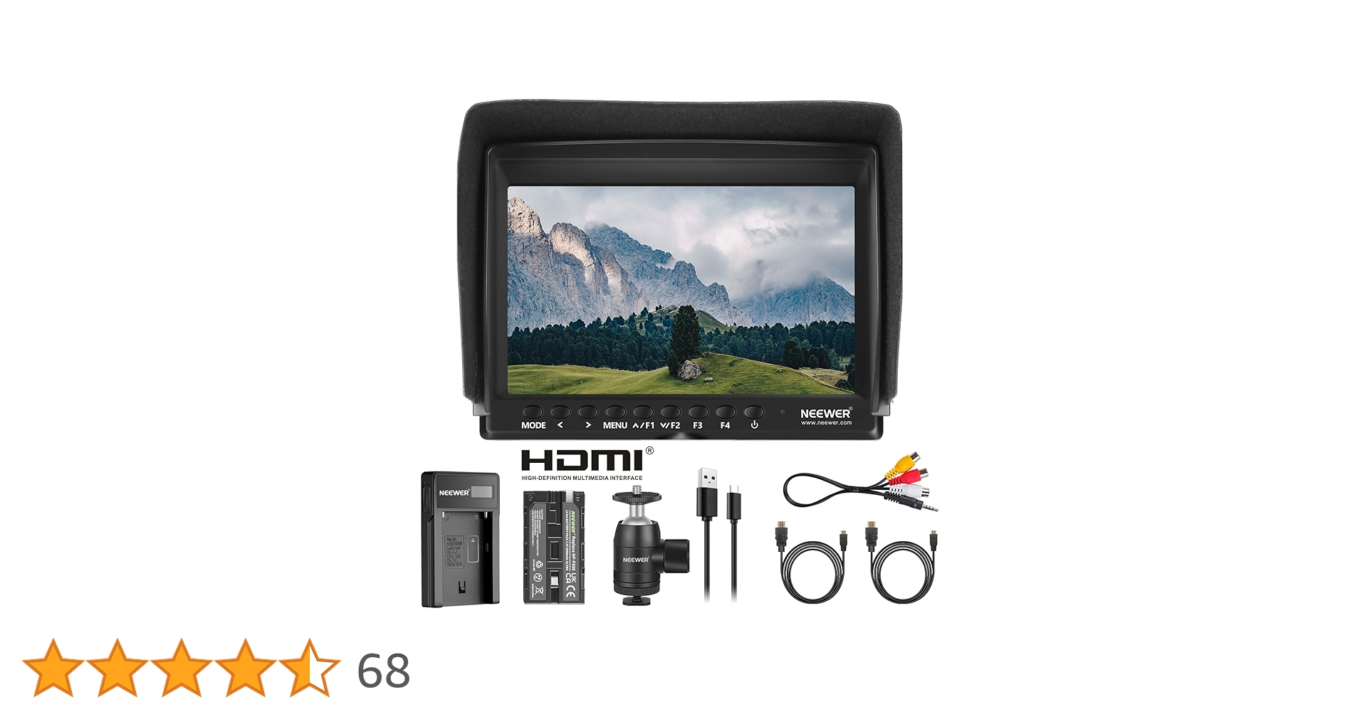 Amazon | NEEWER F100 7インチカメラフィールドモニター