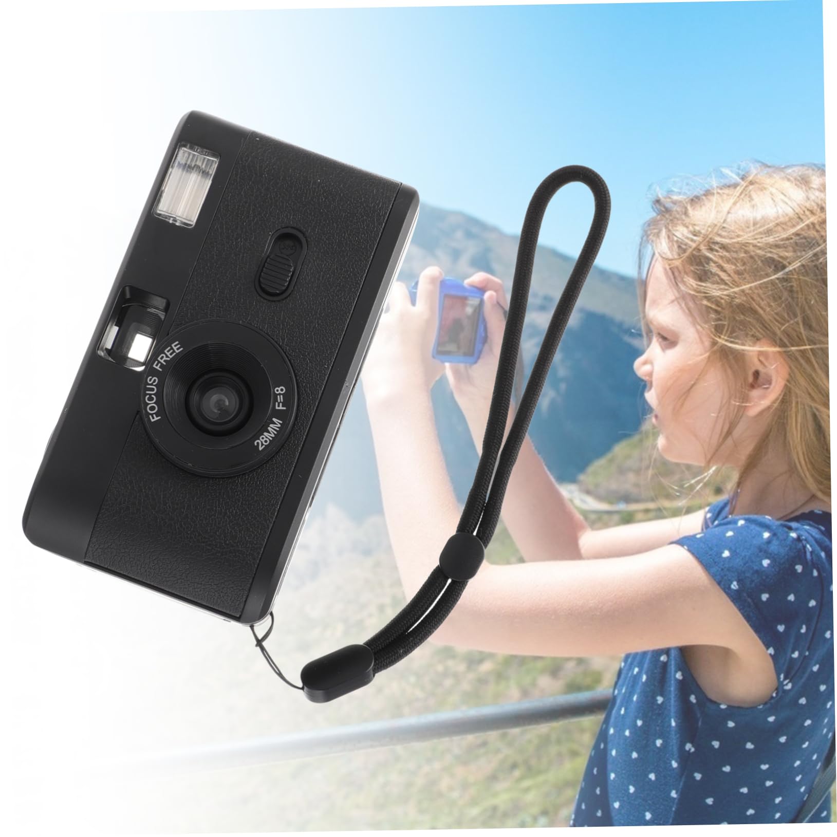 Macchina Fotografica a Pellicola Retrò 35mm Riutilizzabile Nera