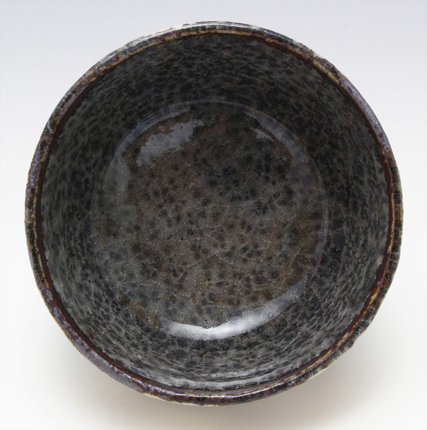 Amazon.co.jp: 美濃焼 「 三浦繁久」 飯碗 お茶碗 直径約11cm 鼠志野