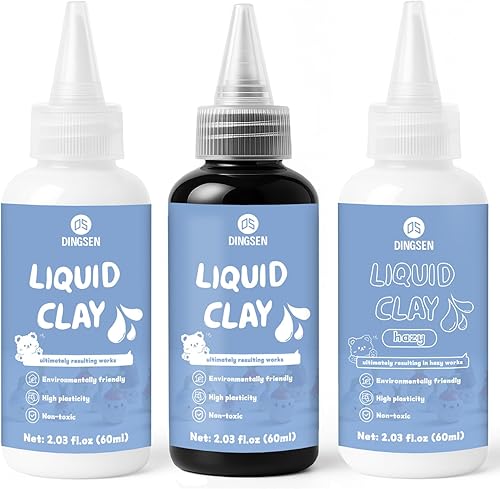 Arcilla de polímero líquido, arcilla líquida para horno de arcilla polimérica horneada, para entusiastas del bricolaje, educación y manualidades,