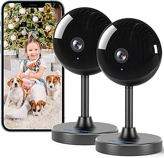 2k Indoor Camera 2 Pack - Owltron 5GHz/2.4GHz Home Security Camera for Baby & Elder, Pet Camera with Motion Detection, Nig...