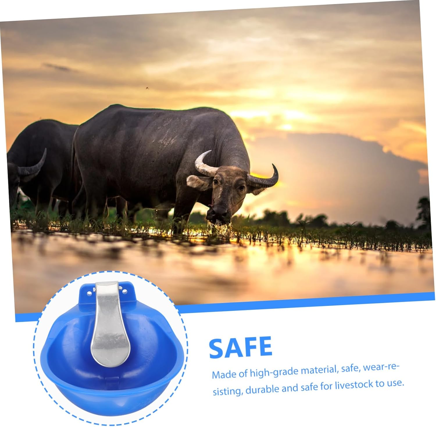 Farm Use Automatic Water Bowl Livestock Water Feeder Stainless Steel Float Outlet Easy to Use for Cattle Supplies