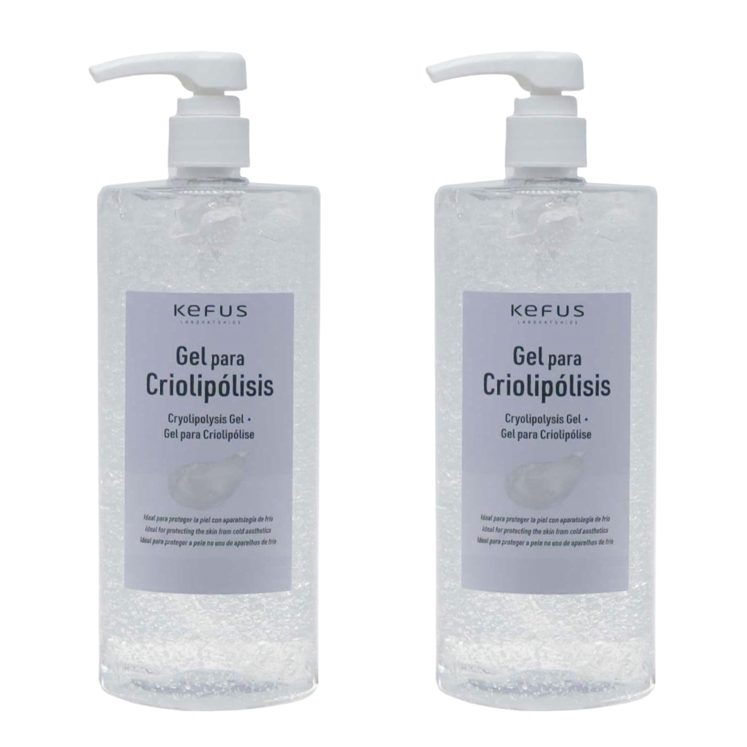 Kefus Gel Criolipolisi 2000 ml | Gel per Attrezzature e Trattamenti a Freddo | Idratante e Protettore Cutaneo | Uso Professionale Estetica