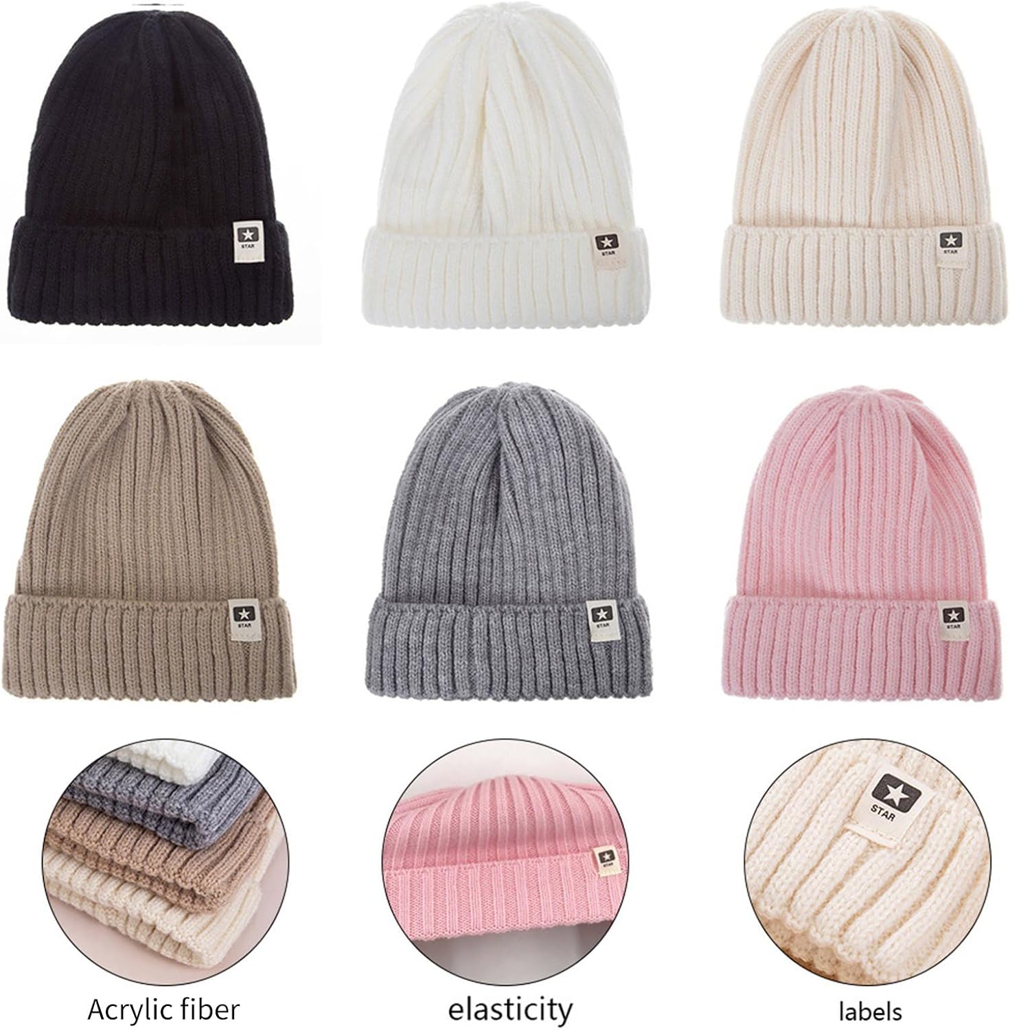 Caps with Ear Protections Hat Knitted Winter Hat Skiing Camping Warm Bonnet Caps ' s Winter
