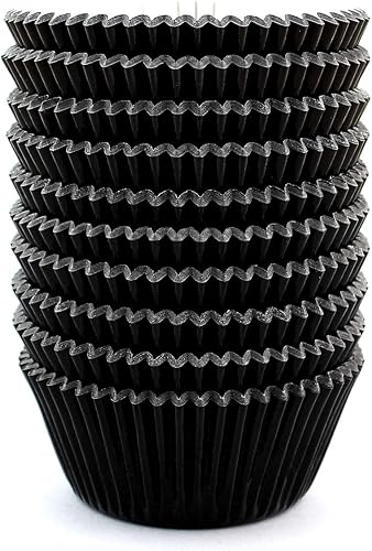 Miniatura 8 de Eoonfirst Cajas de papel para magdalenas de papel para hornear panecillos de papel de aluminio gris claro 198 piezas