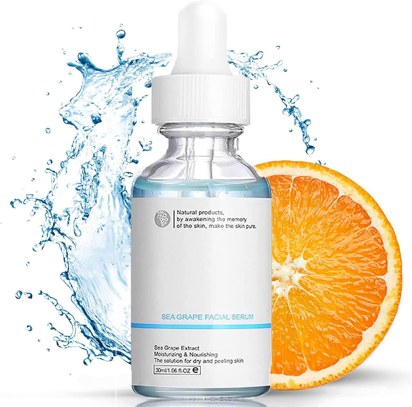 Luminea Sea Grape Facial Serum, Luminea Serum,Sea Grape Facial Serum Korean, Anti Aging Facial Serum, Shrink Pore Hydrates and Moisturizes Skin,lighten Acne Marks for All Skin Type (1PCS)