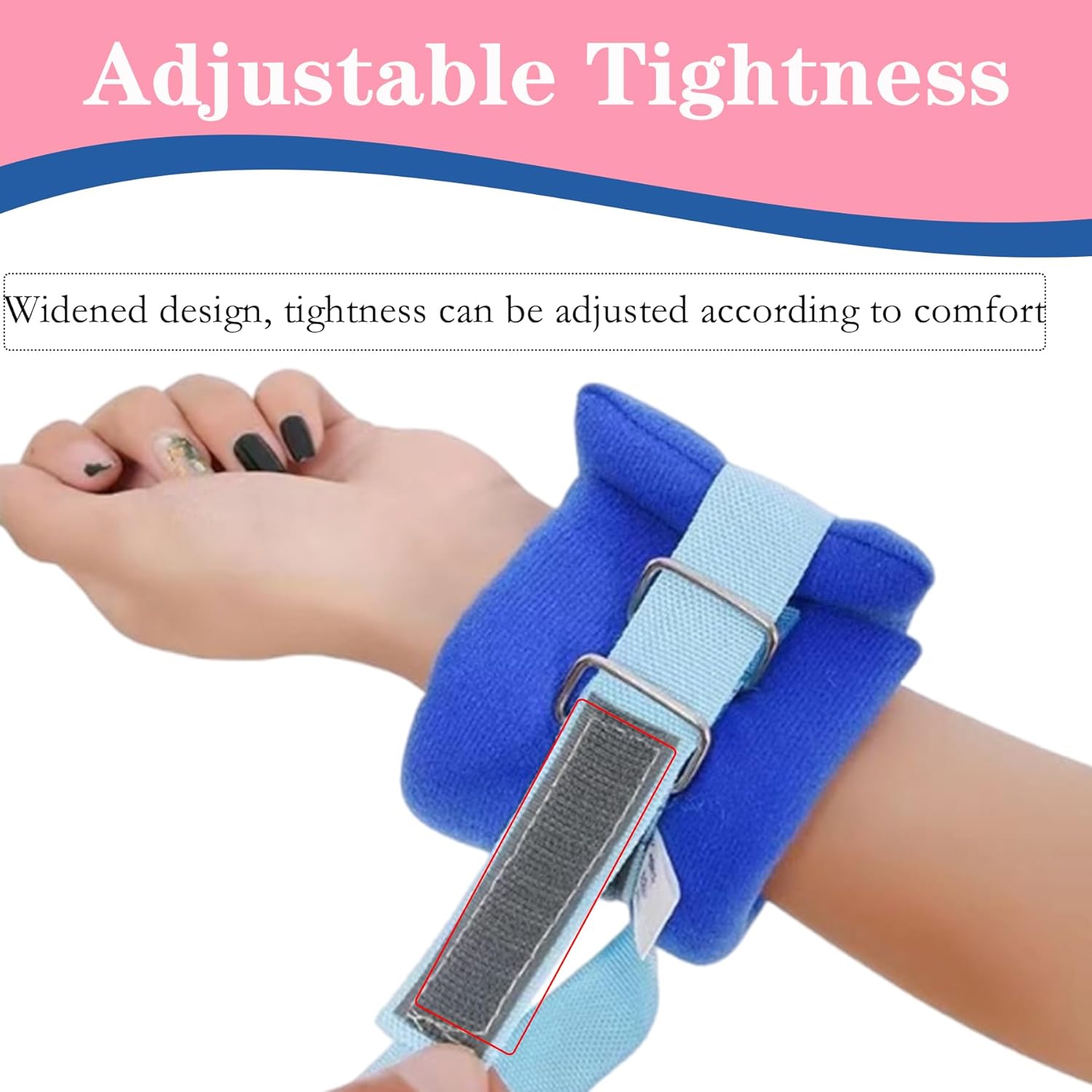 4Pcs Hospital Patient Medical Restraints Bed Limb Holders Universal Constraints Control Quick Release for Hand,Feet,Ankle or Arm